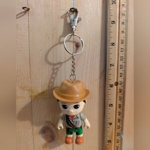 Adventurer Keychain with Hat Handmade